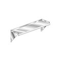 Aero Aero Manufacturing 2W-1272 14 Gauge Wall-Mounted Shelf 304 Stainless Steel - Safety Edge NSF 72 x 12 2W-1272